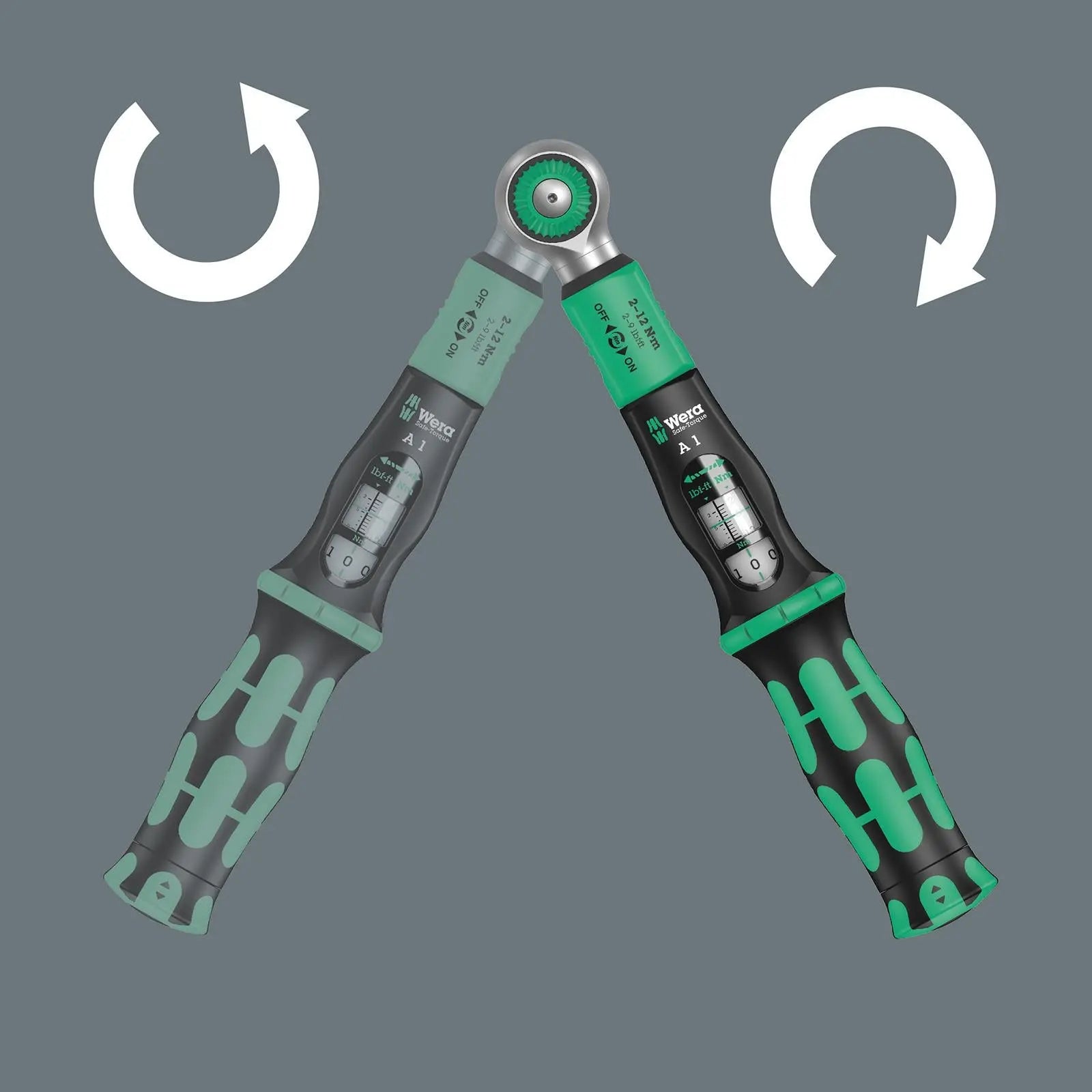 Wera Torque Wrench Safe-Torque A 1 1/4" Drive 2-12 Nm Reversible