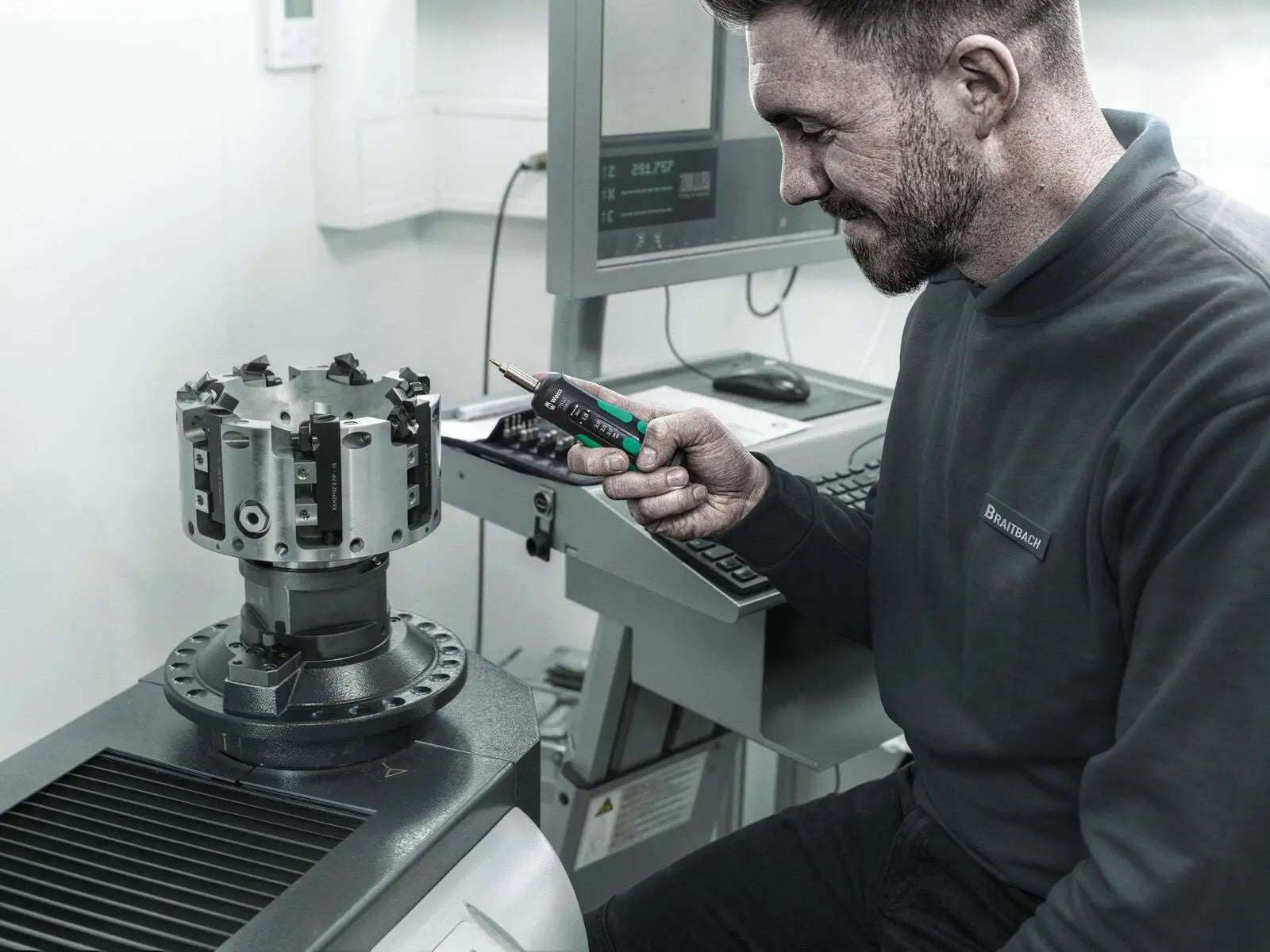 Wera Torque Wrench Screwdriver Set 1/4" Hex 1-3 Nm 7510/14 Kraftform Safe Torque Speed Tool Set for Carbide Inserts 14 Pieces  White Rose Tools