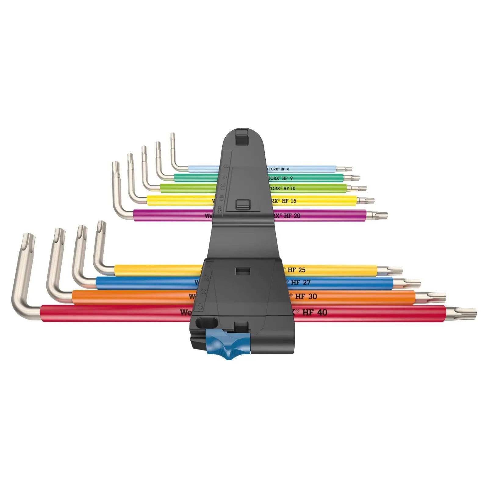 Wera Torx Key Set 3967/9 TX SXL Multicolour HF Stainless Steel 1 L-Key Holding Function 9 Piece T8-T40 White Rose Tools