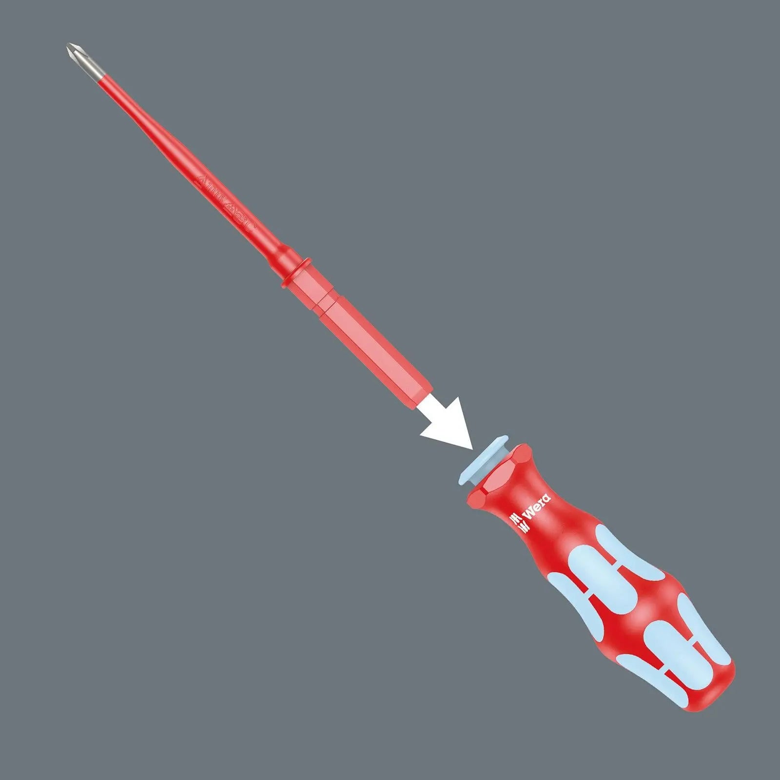 Wera VDE Screwdriver Blade Interchangable KK VDE Stainless Steel Individual Phillips Pozi Slotted Torx White Rose Tools