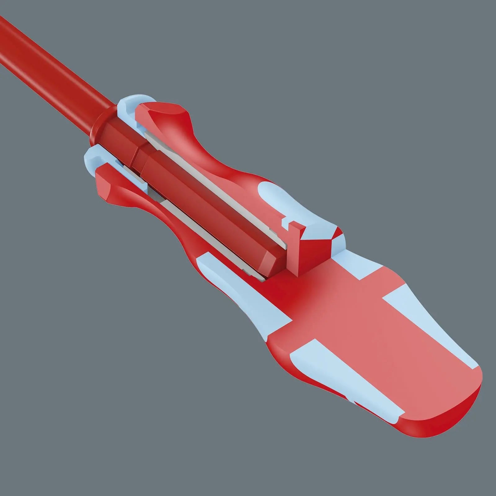 Wera VDE Screwdriver Handle 3817 VDE Kraftform Stainless Blade Holding Handle White Rose Tools