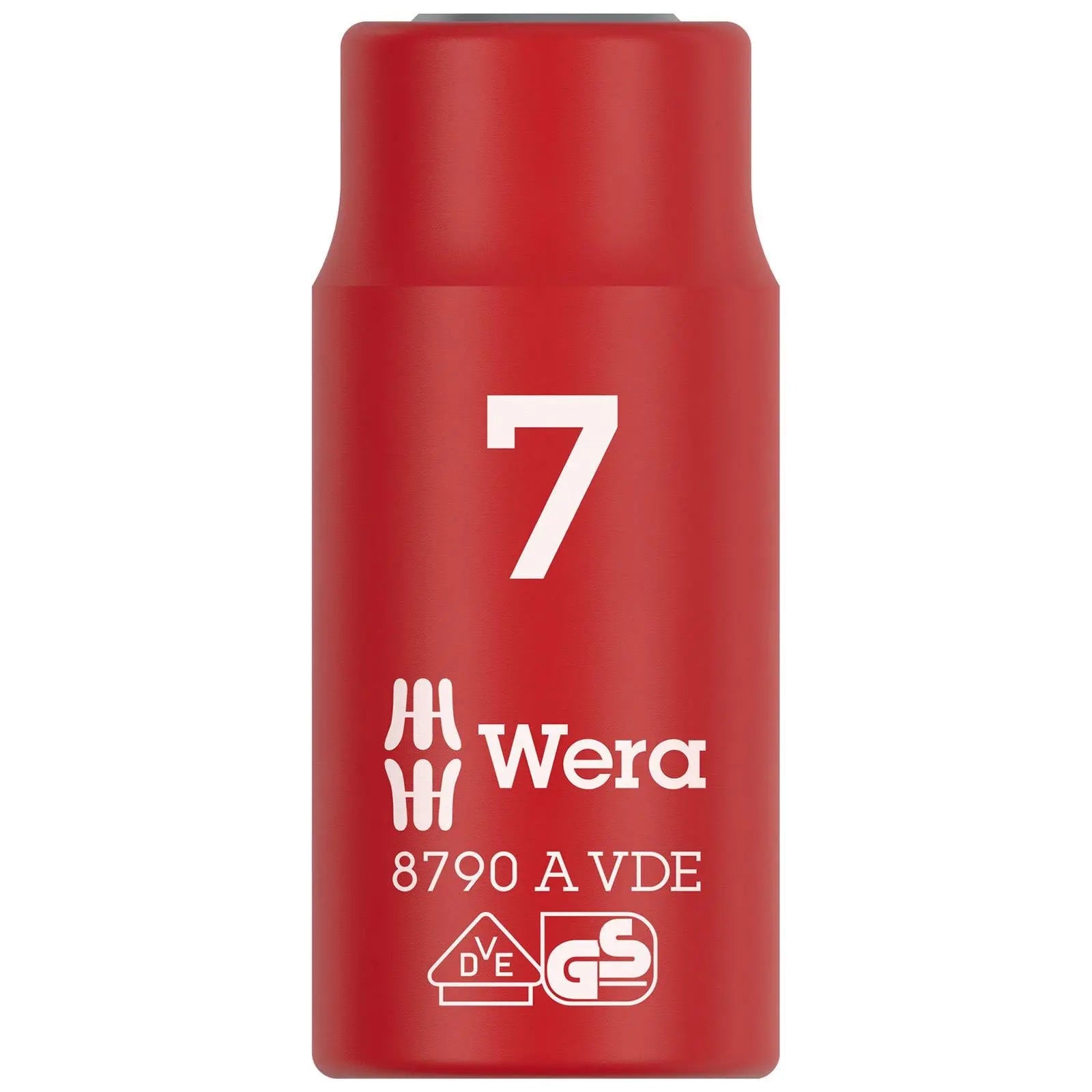 Wera VDE Zyklop Socket Insulated 1000V 1/4" Drive 8790 A VDE 4-14mm - Choose Size White Rose Tools