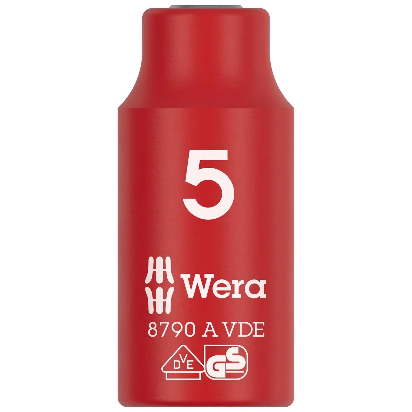 Wera VDE Zyklop Socket Insulated 1000V 1/4" Drive 8790 A VDE 4-14mm - Choose Size White Rose Tools