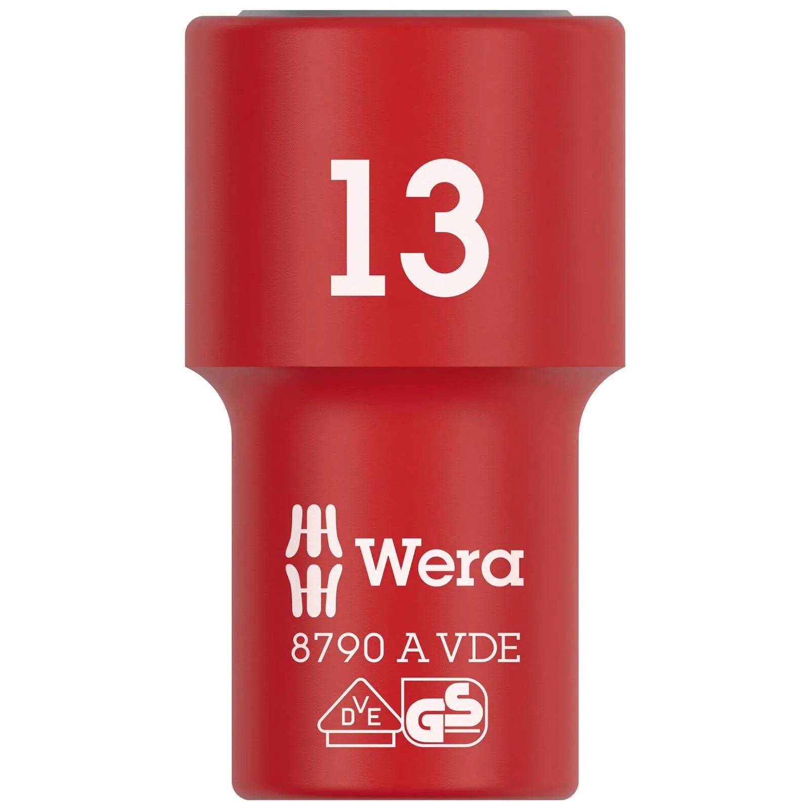 Wera VDE Zyklop Socket Insulated 1000V 1/4" Drive 8790 A VDE 4-14mm - Choose Size White Rose Tools