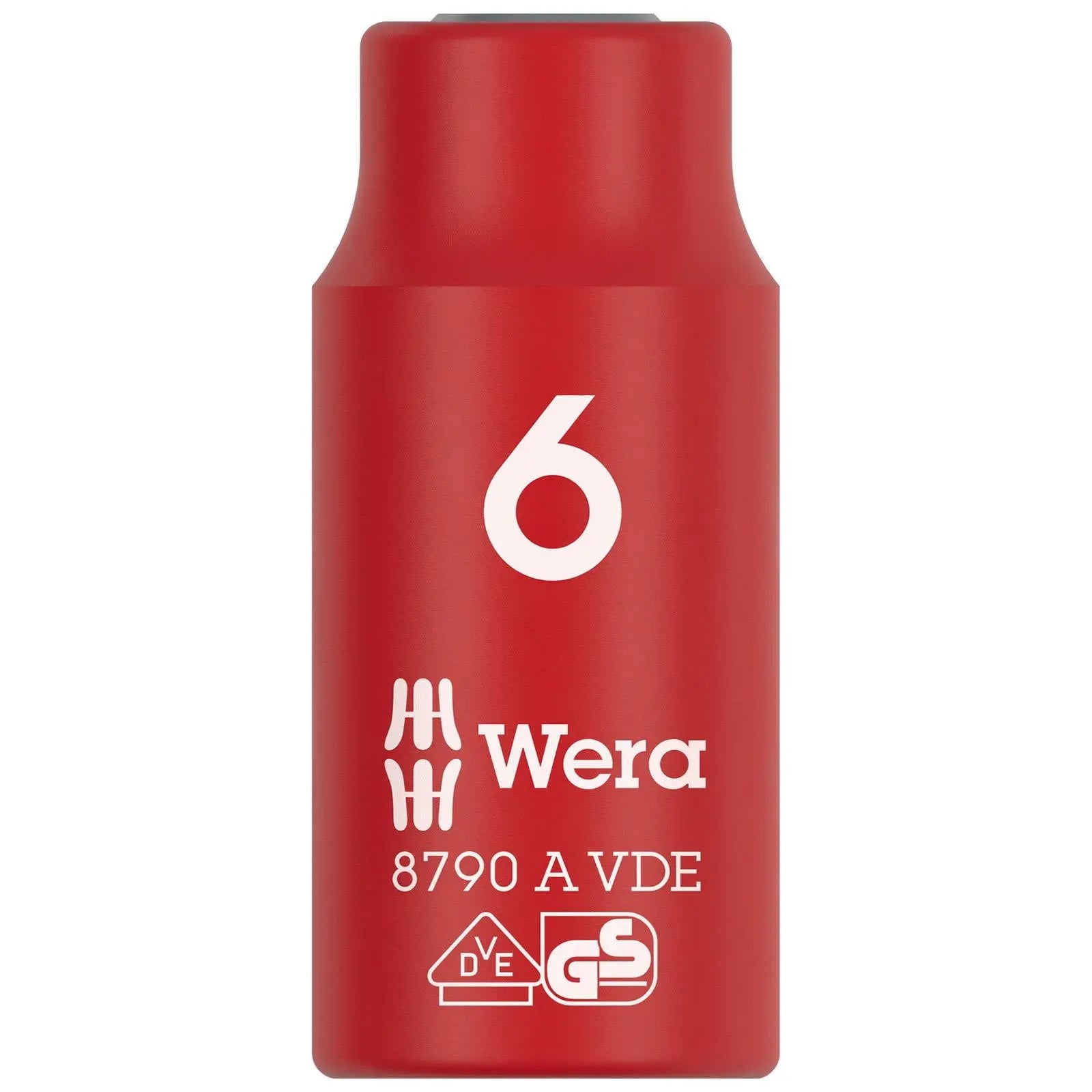 Wera VDE Zyklop Socket Insulated 1000V 1/4" Drive 8790 A VDE 4-14mm - Choose Size White Rose Tools