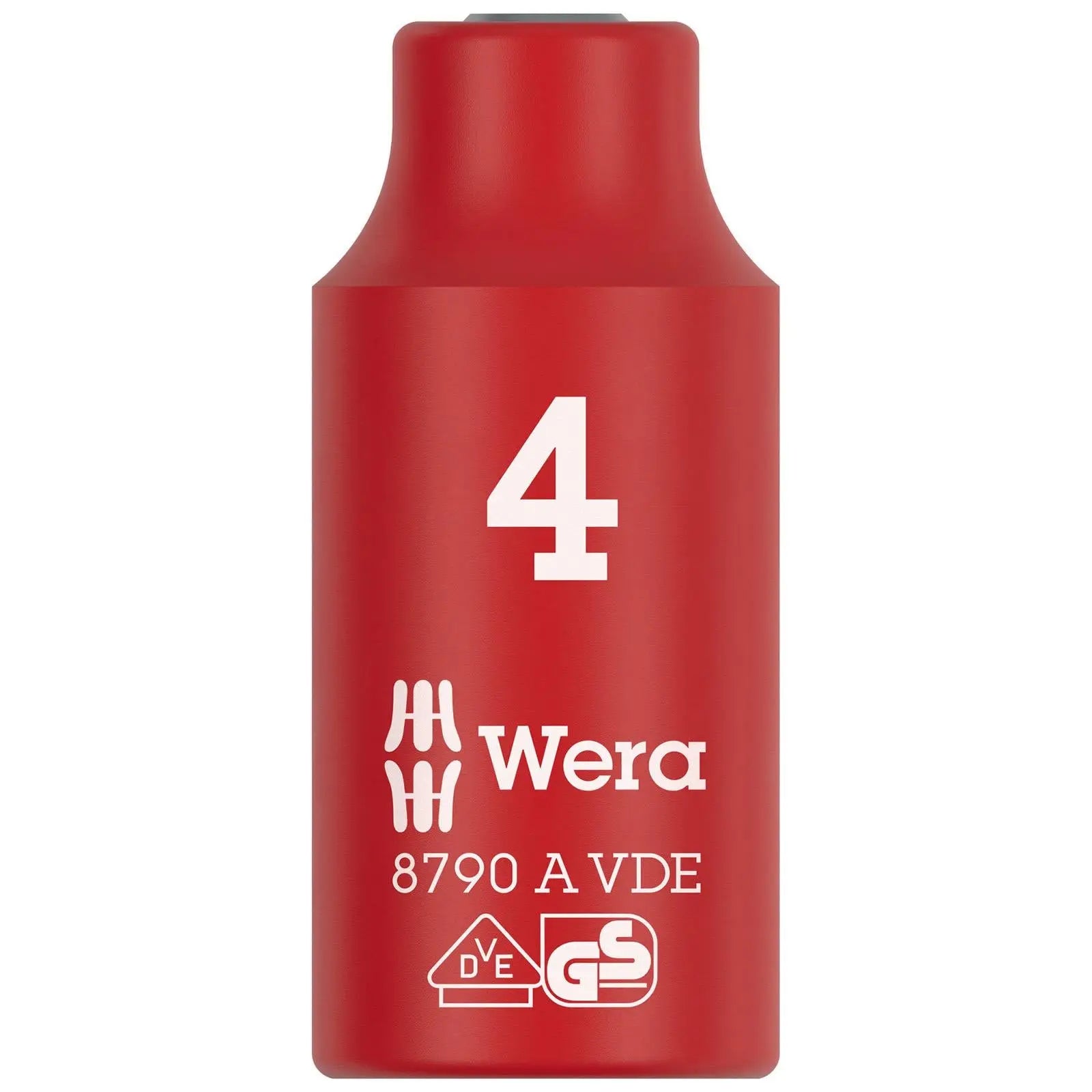 Wera VDE Zyklop Socket Insulated 1000V 1/4" Drive 8790 A VDE 4-14mm - Choose Size White Rose Tools