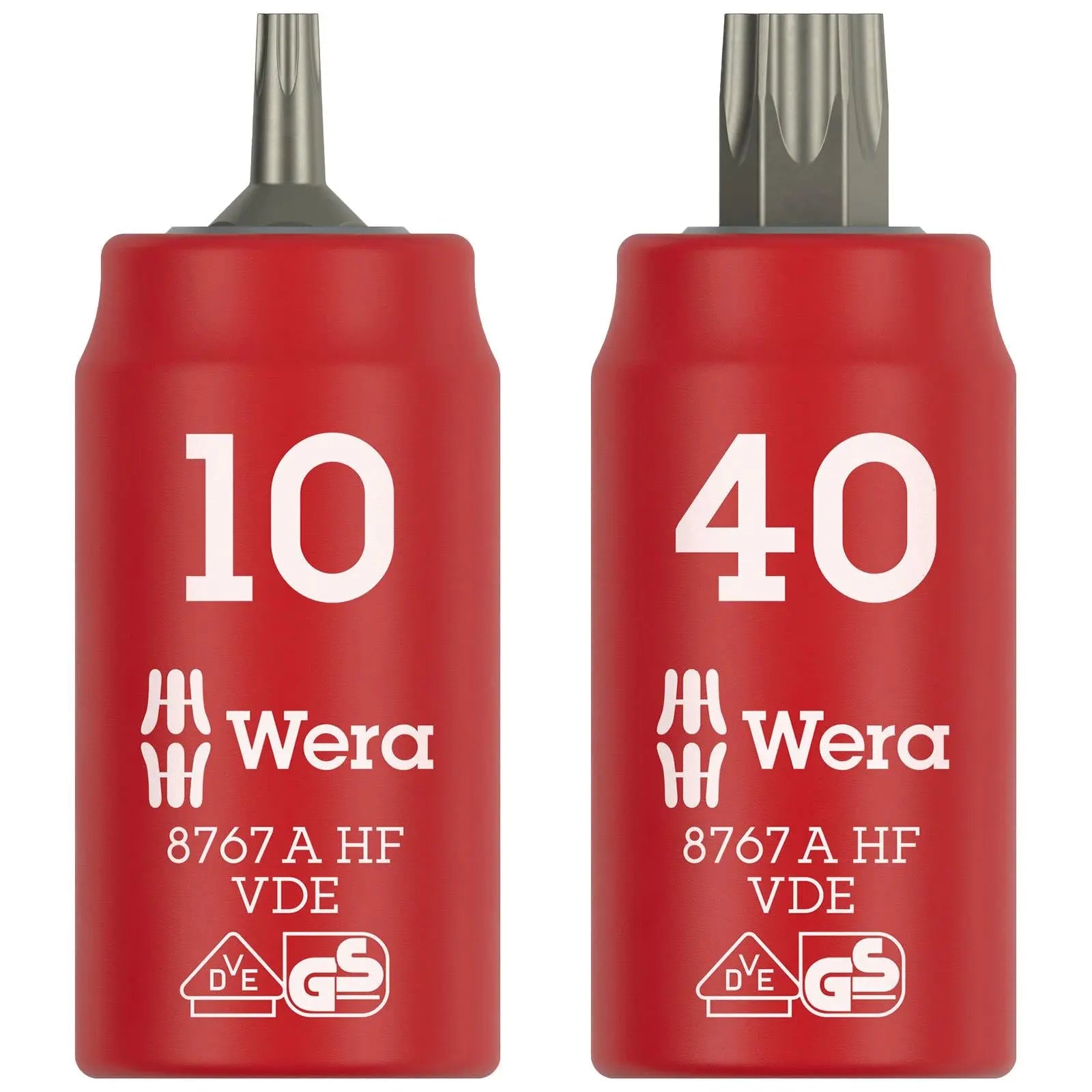 Wera VDE Zyklop Torx Bit Socket 1000V Holding Function 1/4" Drive 8767 A VDE HF TX10-TX40 - Choose Size White Rose Tools