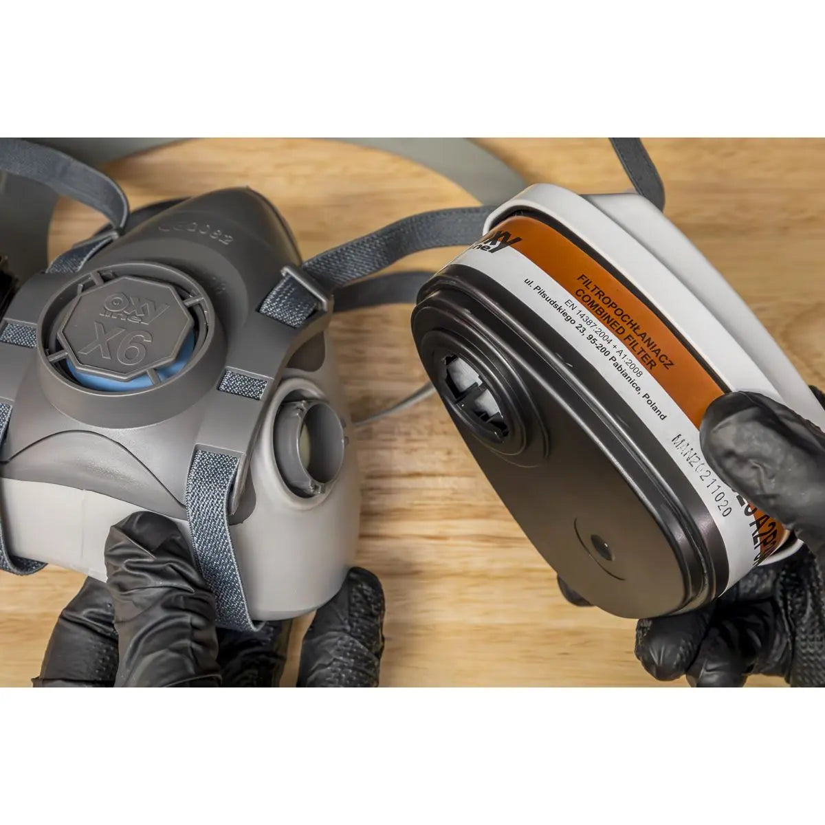 Worksafe by Sealey A2 P3 R D Cartridge Filter - Pack of 2 White Rose Tools