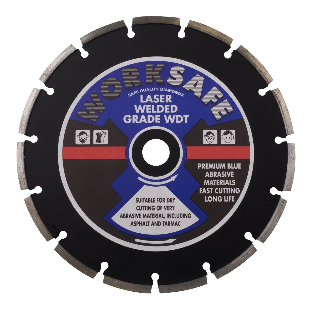 Worksafe by Sealey Asphalt/Tarmac Diamond Blade Ø300 x 20mm