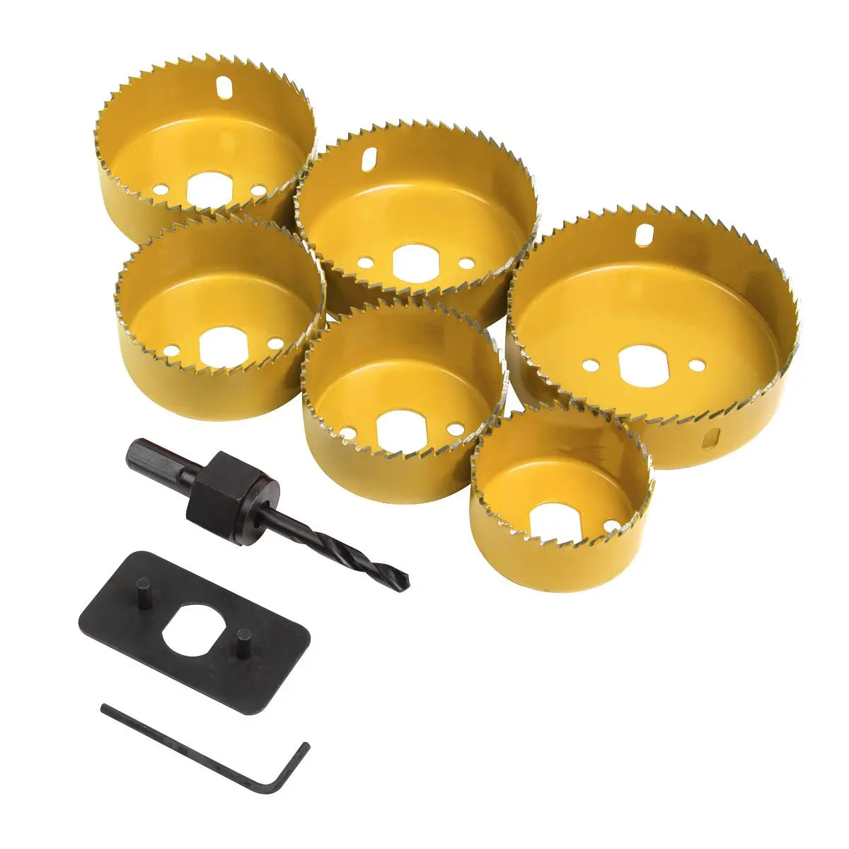 Worksafe by Sealey Downlight Hole Saw Kit 9pc White Rose Tools