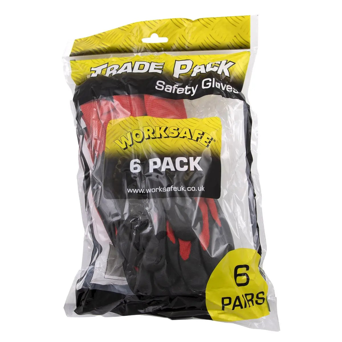 Worksafe by Sealey Flexi Grip Nitrile Palm Gloves (X-Large) - Pack of 6 Pairs