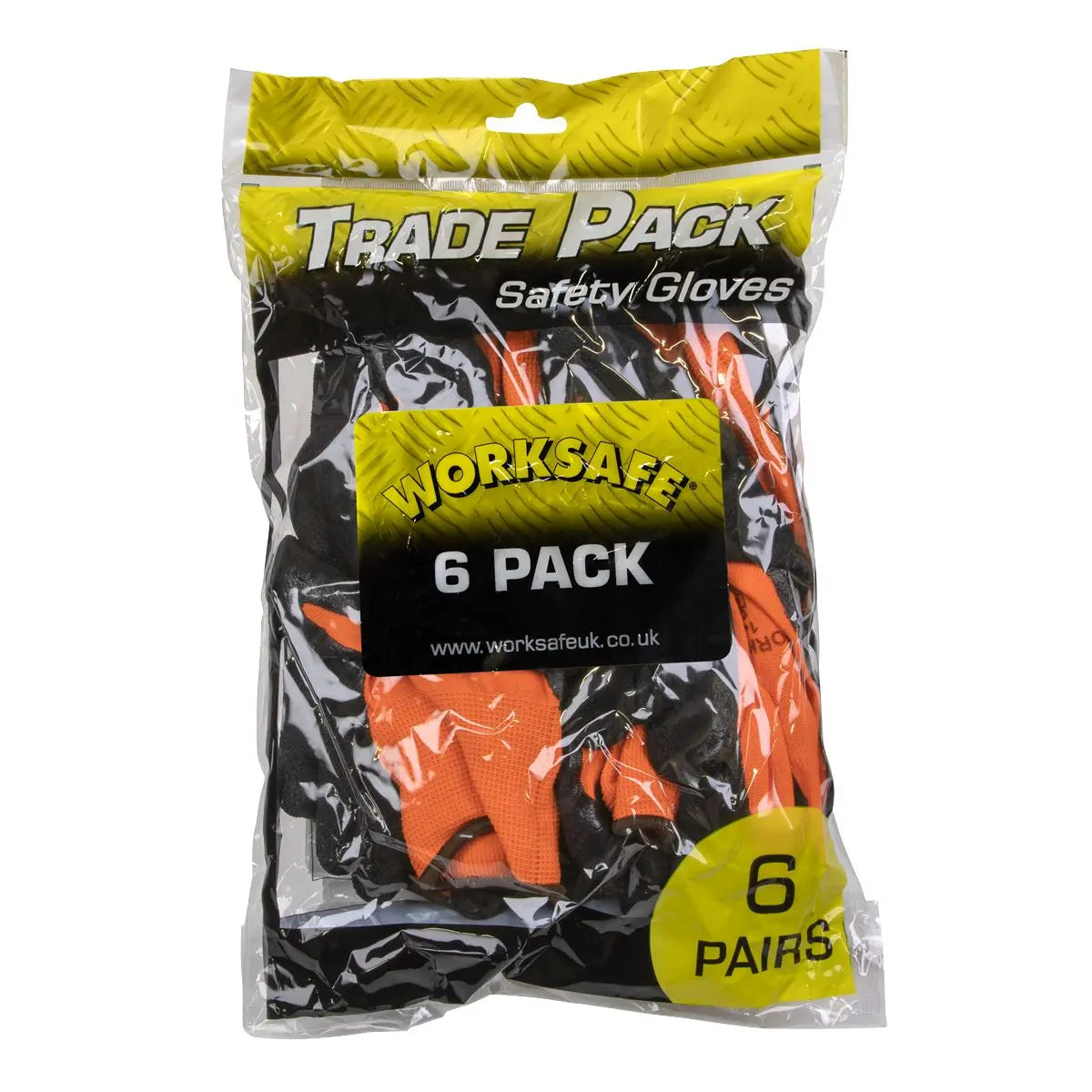Worksafe by Sealey Foam Latex Gloves (X-Large) - Pack of 6 Pairs