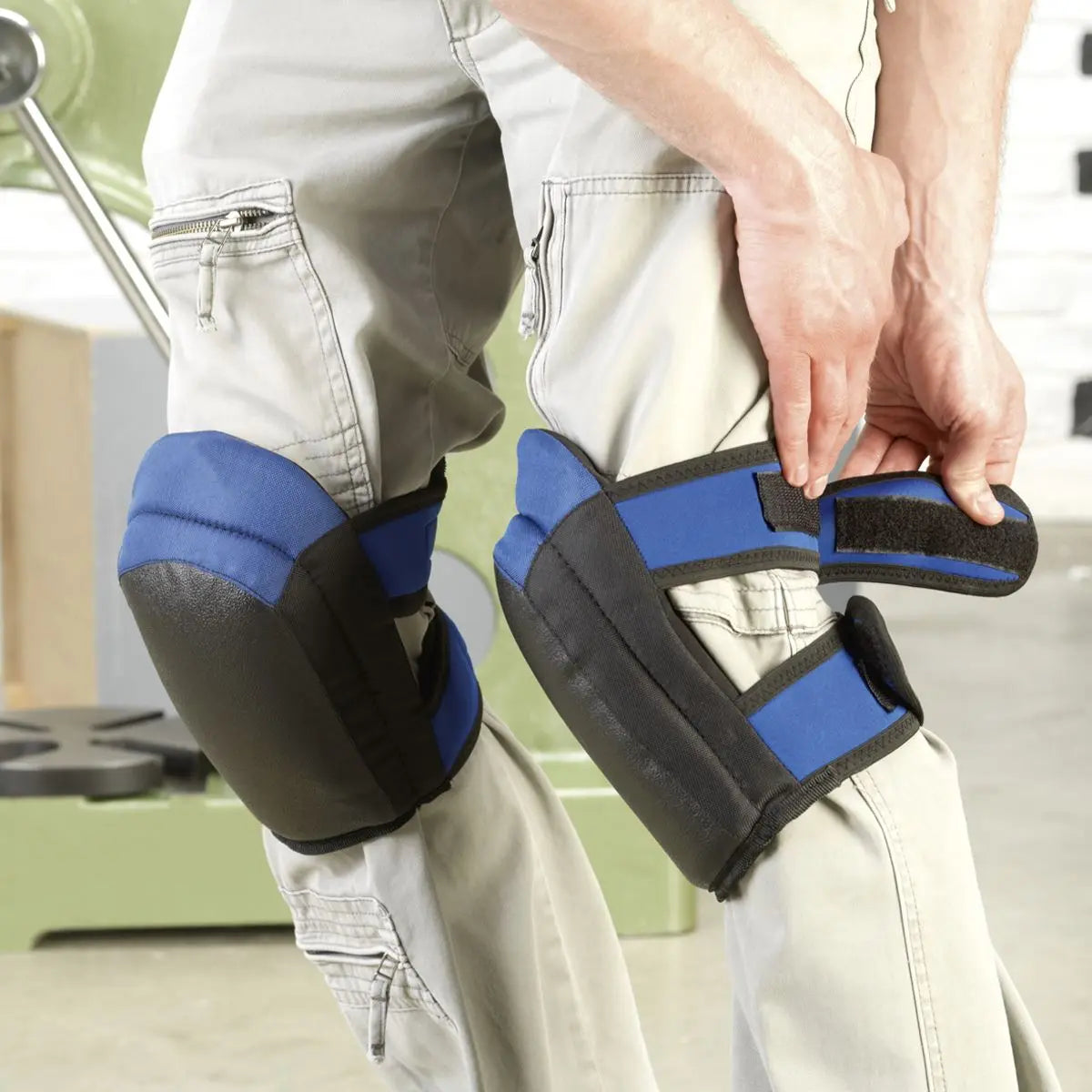 Worksafe by Sealey Heavy-Duty Double Gel Knee Pads - Pair