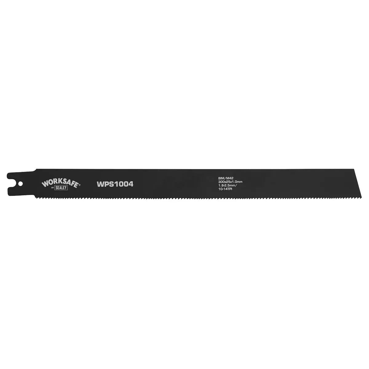 Worksafe by Sealey Pipe Saw Blade 300 x 25 x 1mm 10-14tpi - Pack of 5