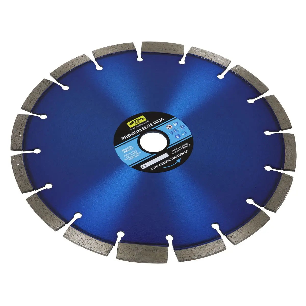 Worksafe by Sealey Premium Blue WDA Diamond Blade Ø230 x 22mm