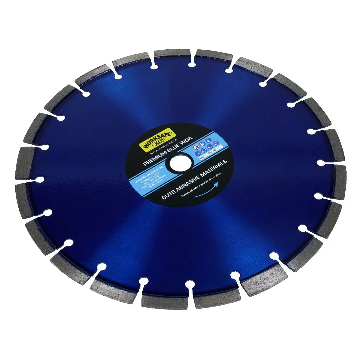 Worksafe by Sealey Premium Blue WDA Diamond Blade Ø300 x 20mm