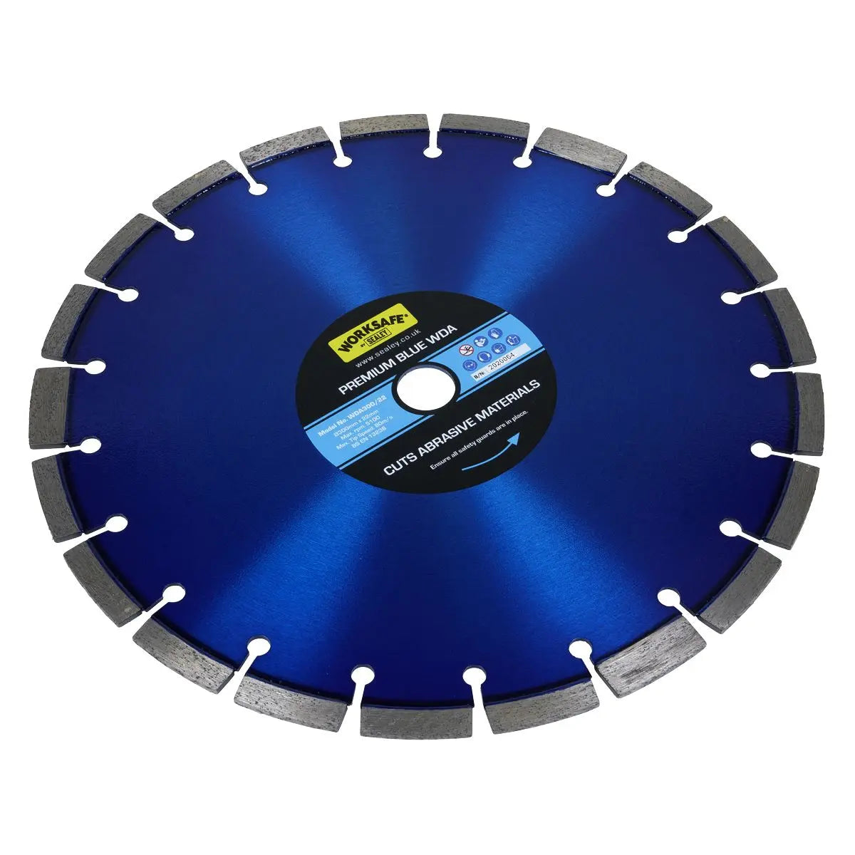 Worksafe by Sealey Premium Blue WDA Diamond Blade Ø300 x 22mm