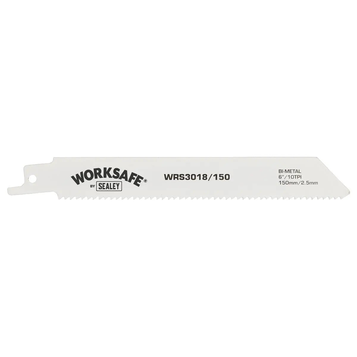Worksafe by Sealey Reciprocating Saw Blade 150mm 10tpi - Pack of 5