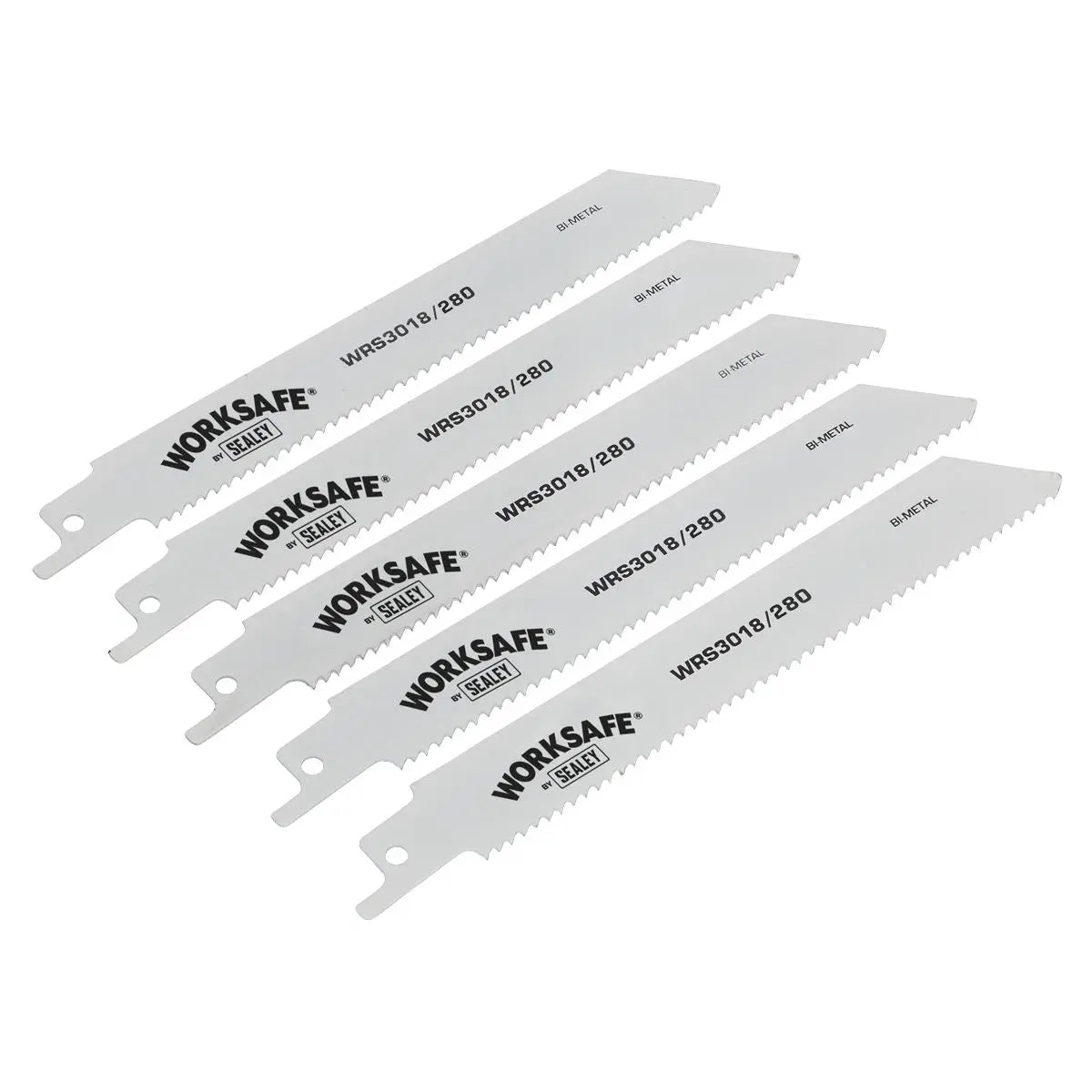 Worksafe by Sealey Reciprocating Saw Blade 280mm 10tpi - Pack of 5