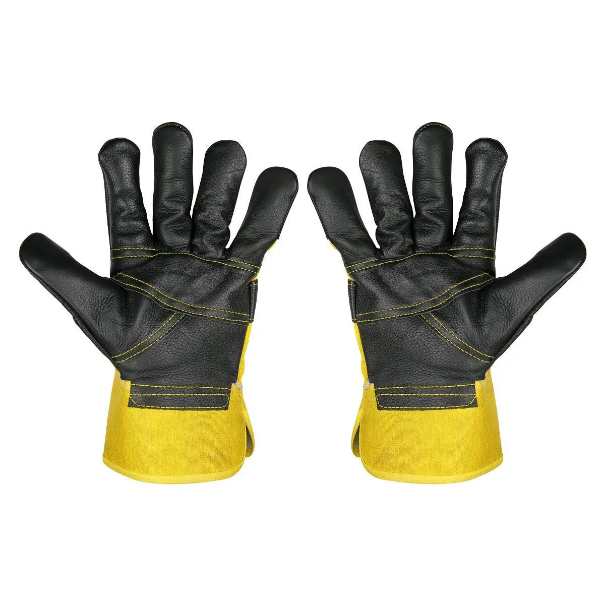 Worksafe by Sealey Rigger's Gloves with Hide Palm - Pair White Rose Tools