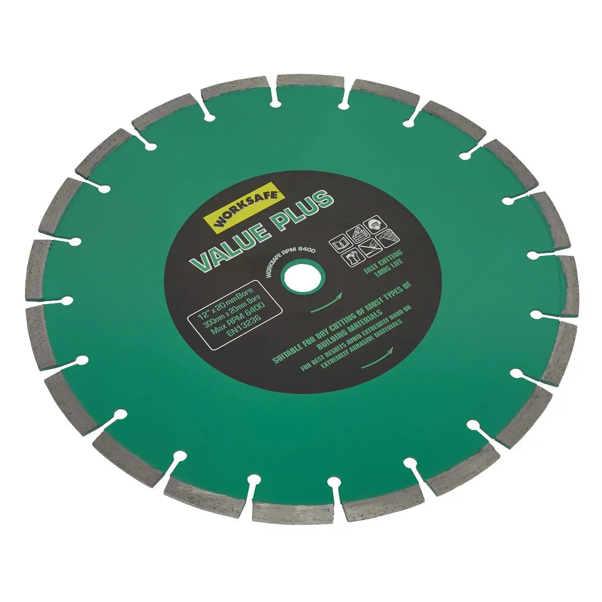 Worksafe by Sealey Value Plus Diamond Blade Ø300 x 20mm