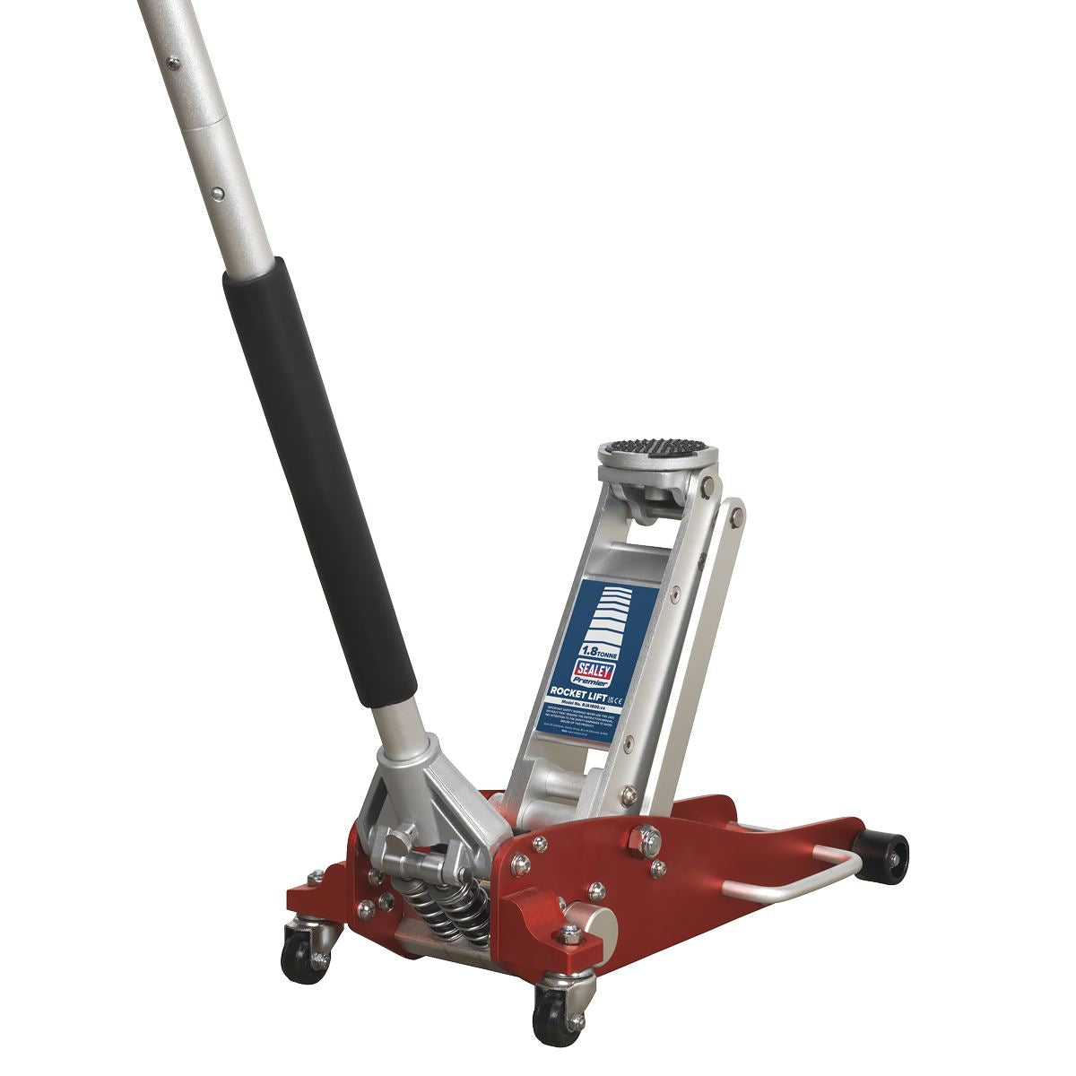 Sealey Premier Premier Low Profile Aluminium Trolley Jack with Rocket Lift 1.8 Tonne