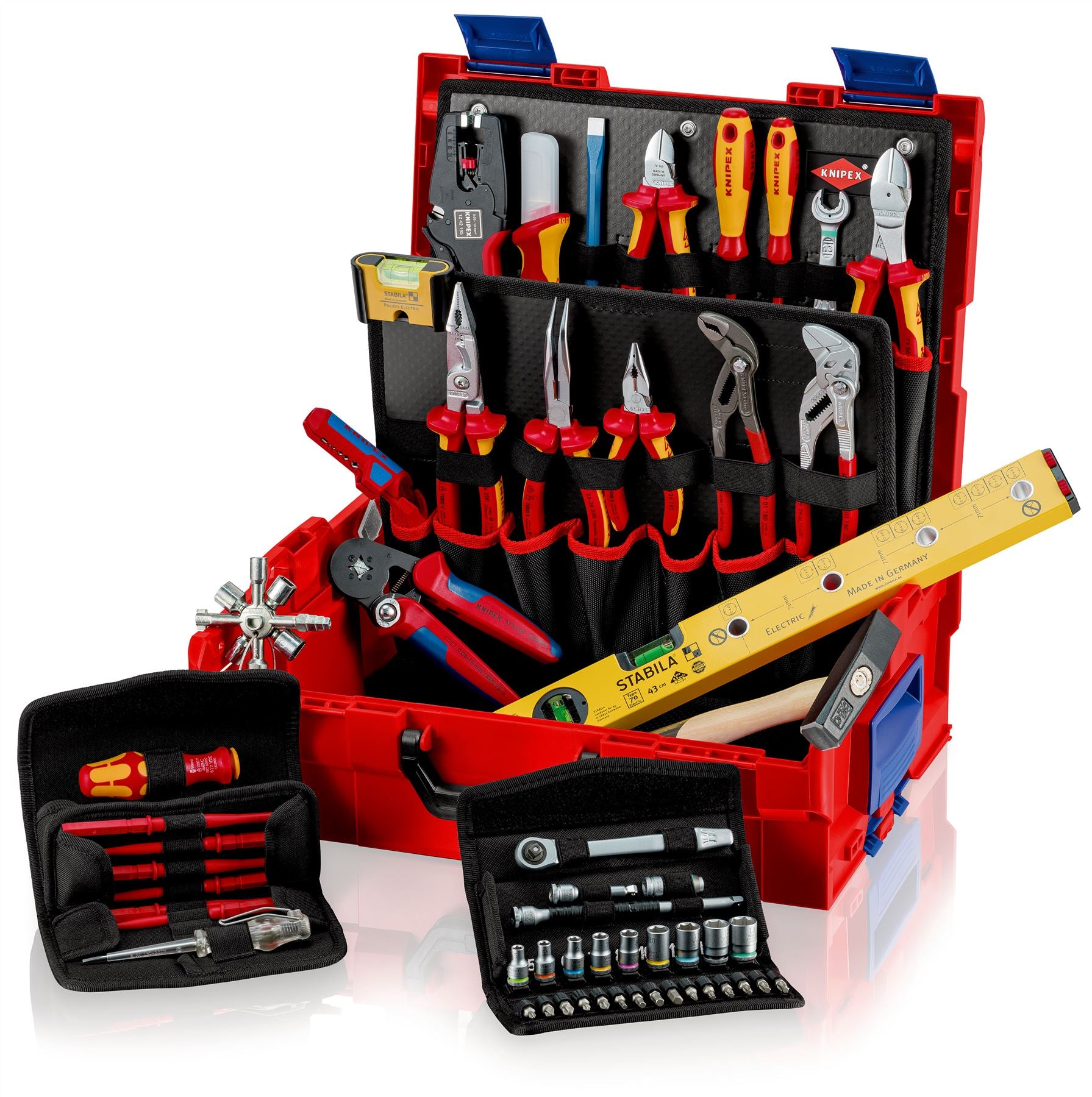 KNIPEX L-BOXX Electric Tool Set Electricians Kit 63 Pieces 00 21 19 LB E