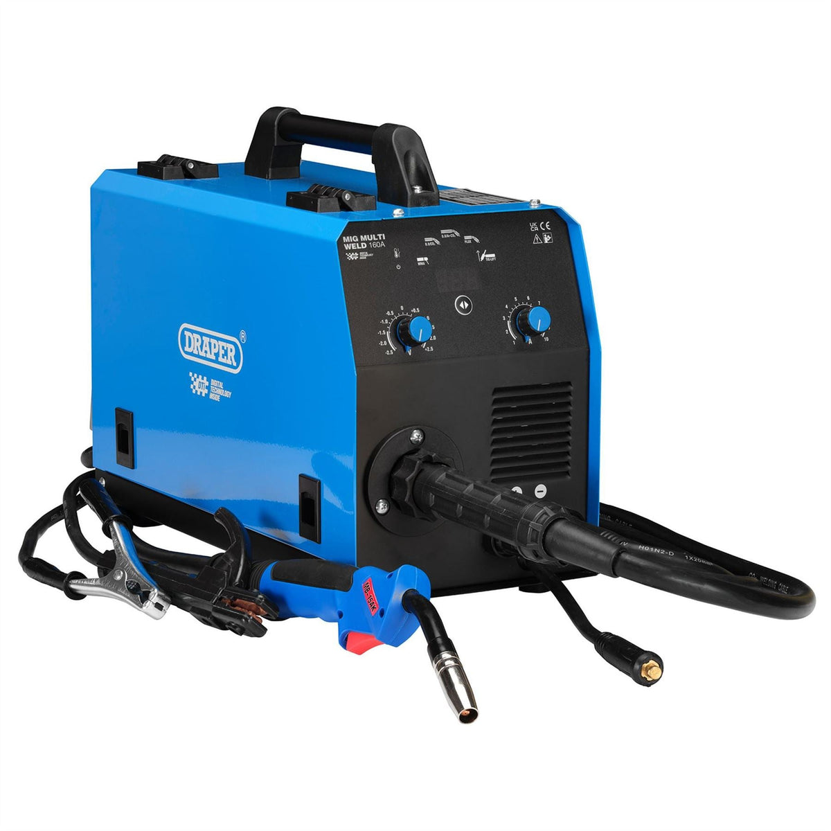 Draper Gas/Gasless MIG Inverter Multi-Welder Dti 160A 70047 White Rose Tools