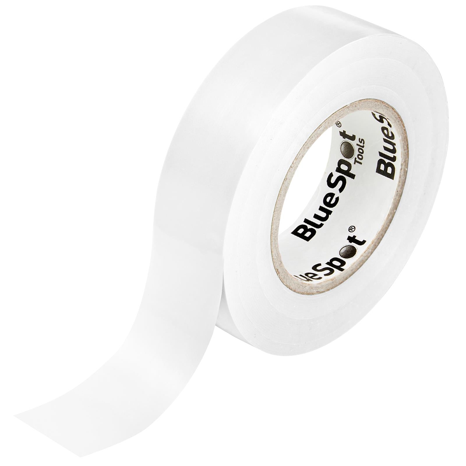 BlueSpot Electrical Insulation Tape White PVC 19mm x 20m