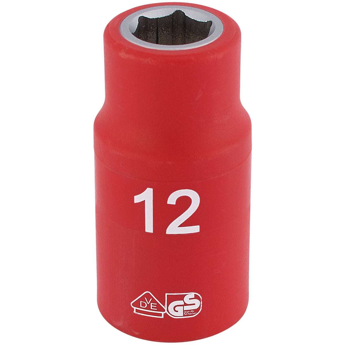 Draper Expert Fully Insulated VDE Socket 1/2" Sq. Dr. 12mm 31785 White Rose Tools