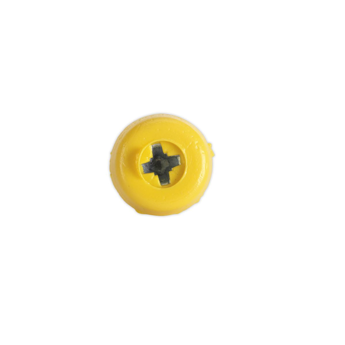 Sealey Numberplate Screw Plastic Enclosed Head 4.8 x 18mm Yellow Pack of 50