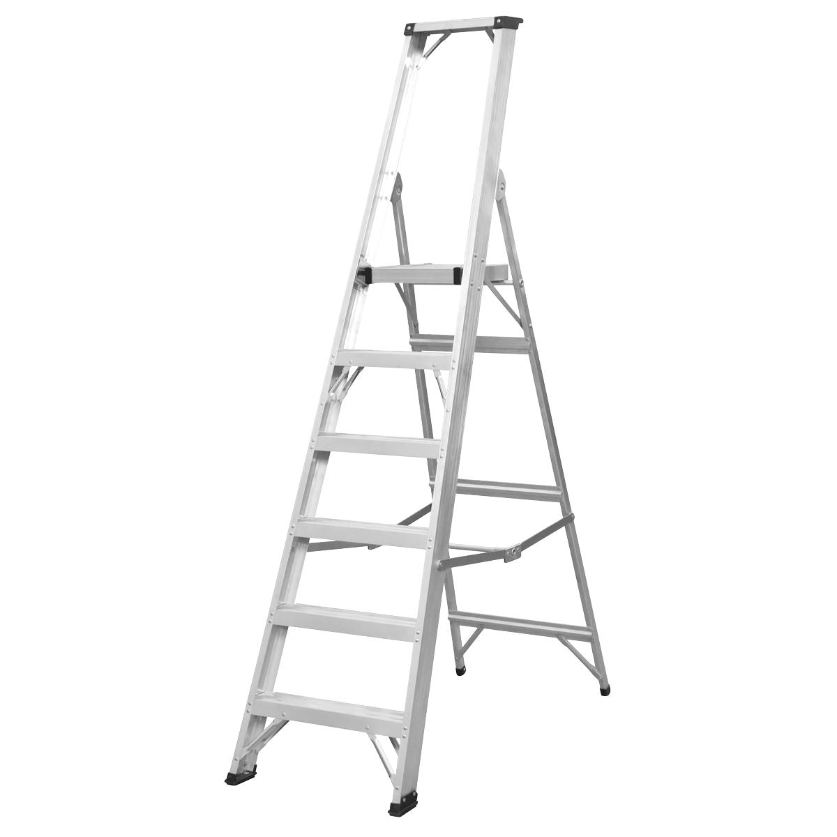 Sealey Aluminium Step Ladder 6-Tread Industrial BS EN 131