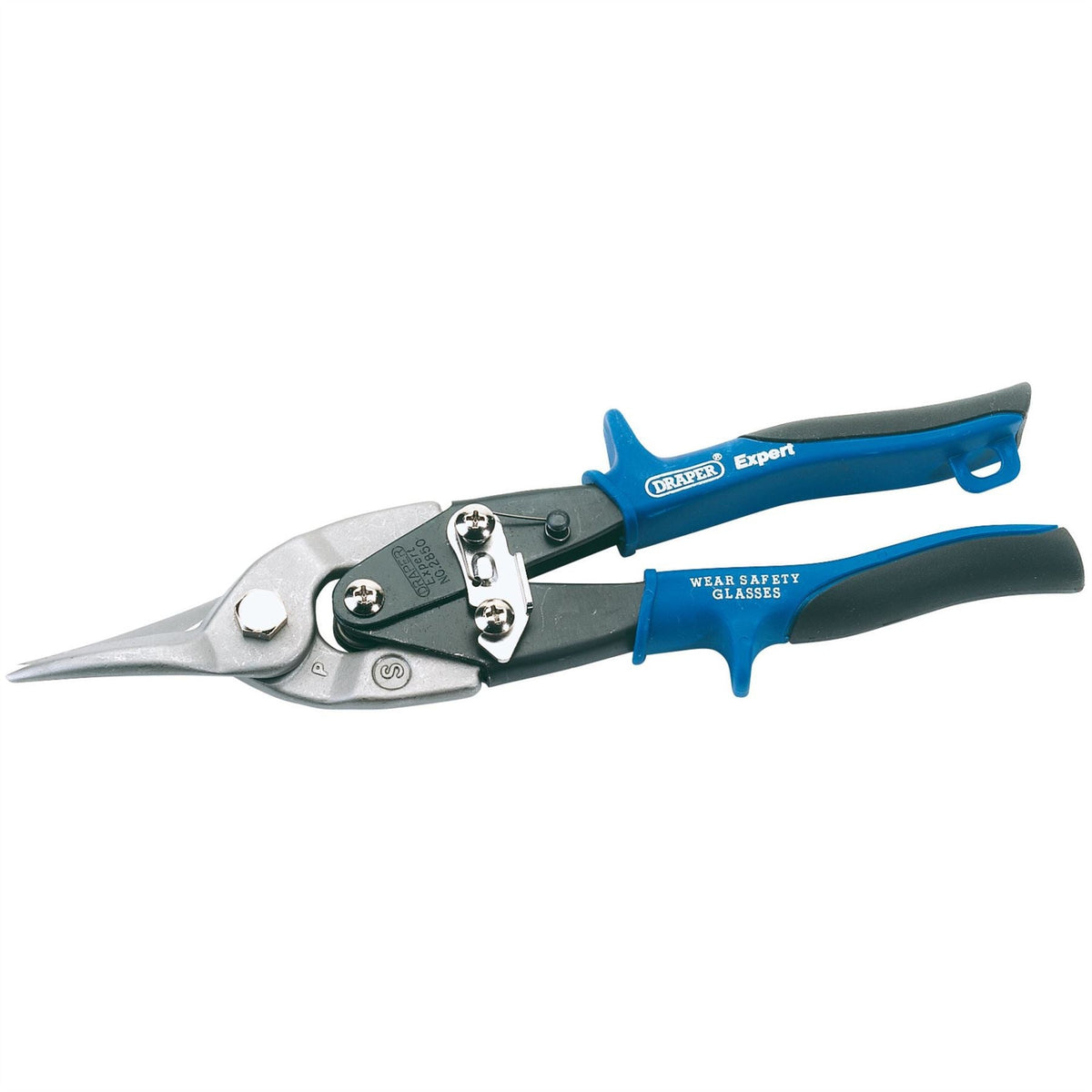 Draper Expert Soft Grip Compound Action Tin Snips 250mm 49905 White Rose Tools