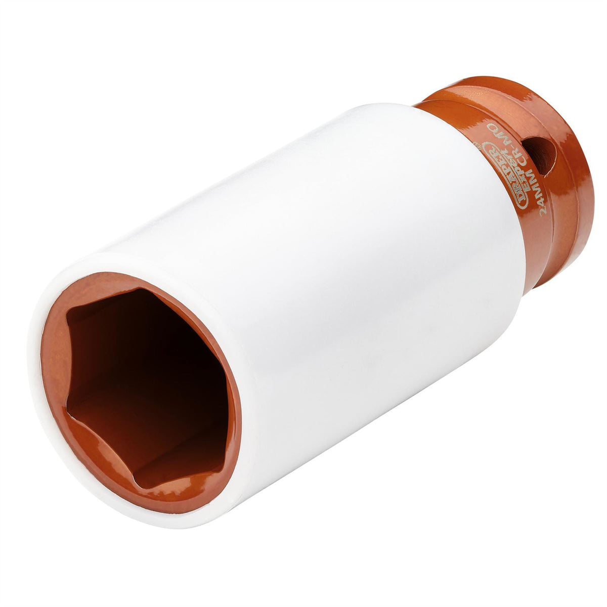 Draper HI-TORQ® Wheel Nut Socket for Alloy Wheels 1/2" Sq. Dr. (24mm) 83059 White Rose Tools