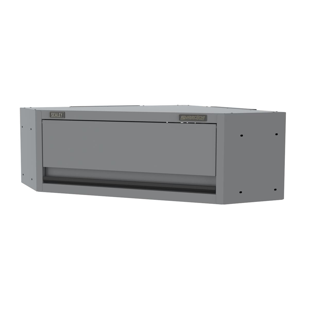 Sealey Superline PRO® Black Edition Modular Corner Wall Cabinet 860mm White Rose Tools