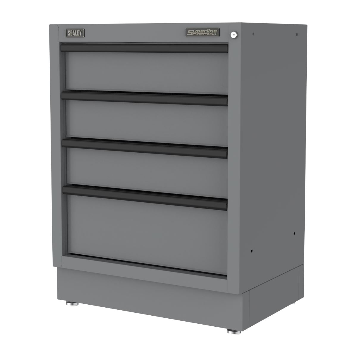 Sealey Superline PRO® Black Edition Modular Cabinet 4 Drawer 680mm White Rose Tools