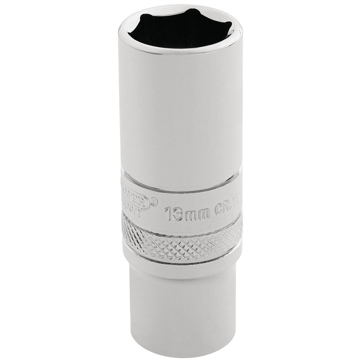 Draper Expert HI-TORQ® 6 Point Deep Socket 1/4" Sq. Dr. 13mm 32762 White Rose Tools