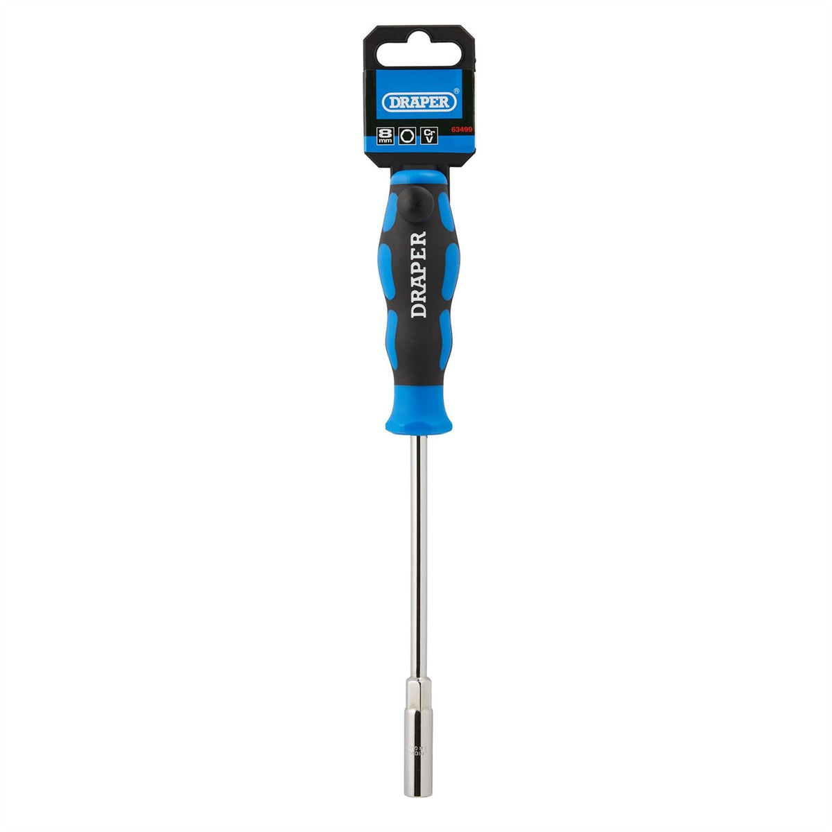 Draper Soft-Grip Nut Spinner 8mm 63499 White Rose Tools
