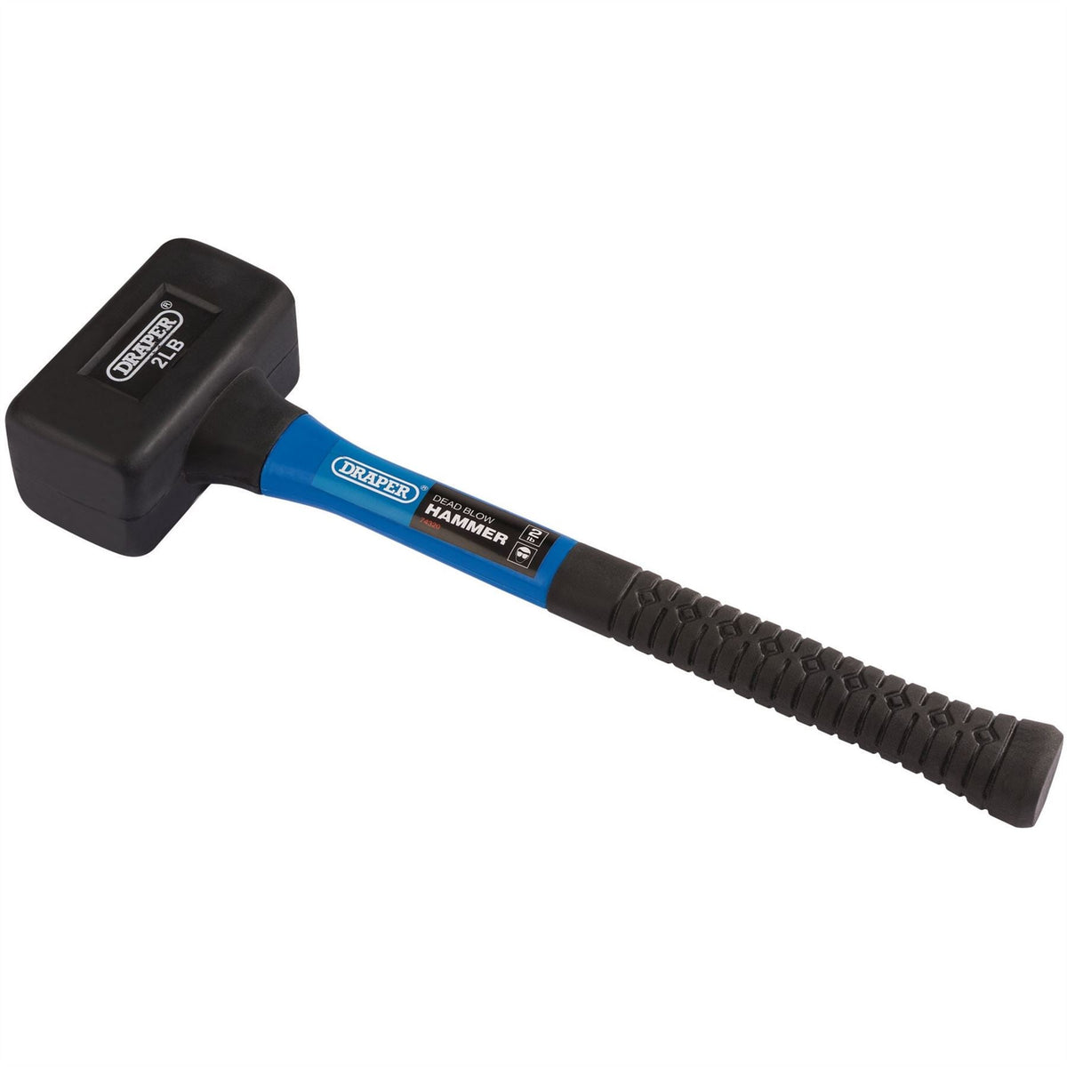 Draper Rubber Dead Blow Hammer with Fibreglass Shaft 900g/32oz 74320 White Rose Tools