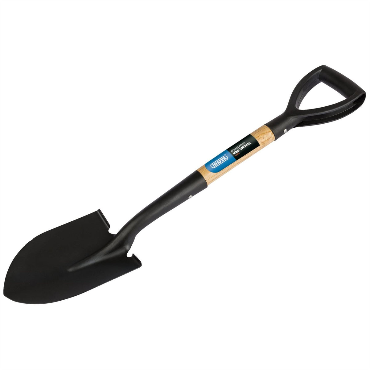 Draper Round Point Mini Shovel with Wood Shaft 15072 White Rose Tools
