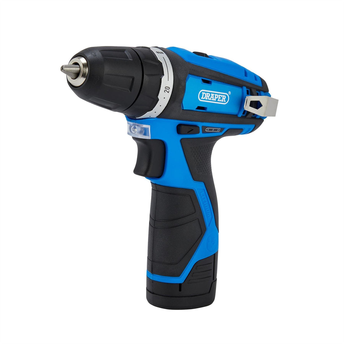 Draper 12V Drill Driver 1 x 1.5Ah Battery 1 x Fast Charger 70328 White Rose Tools