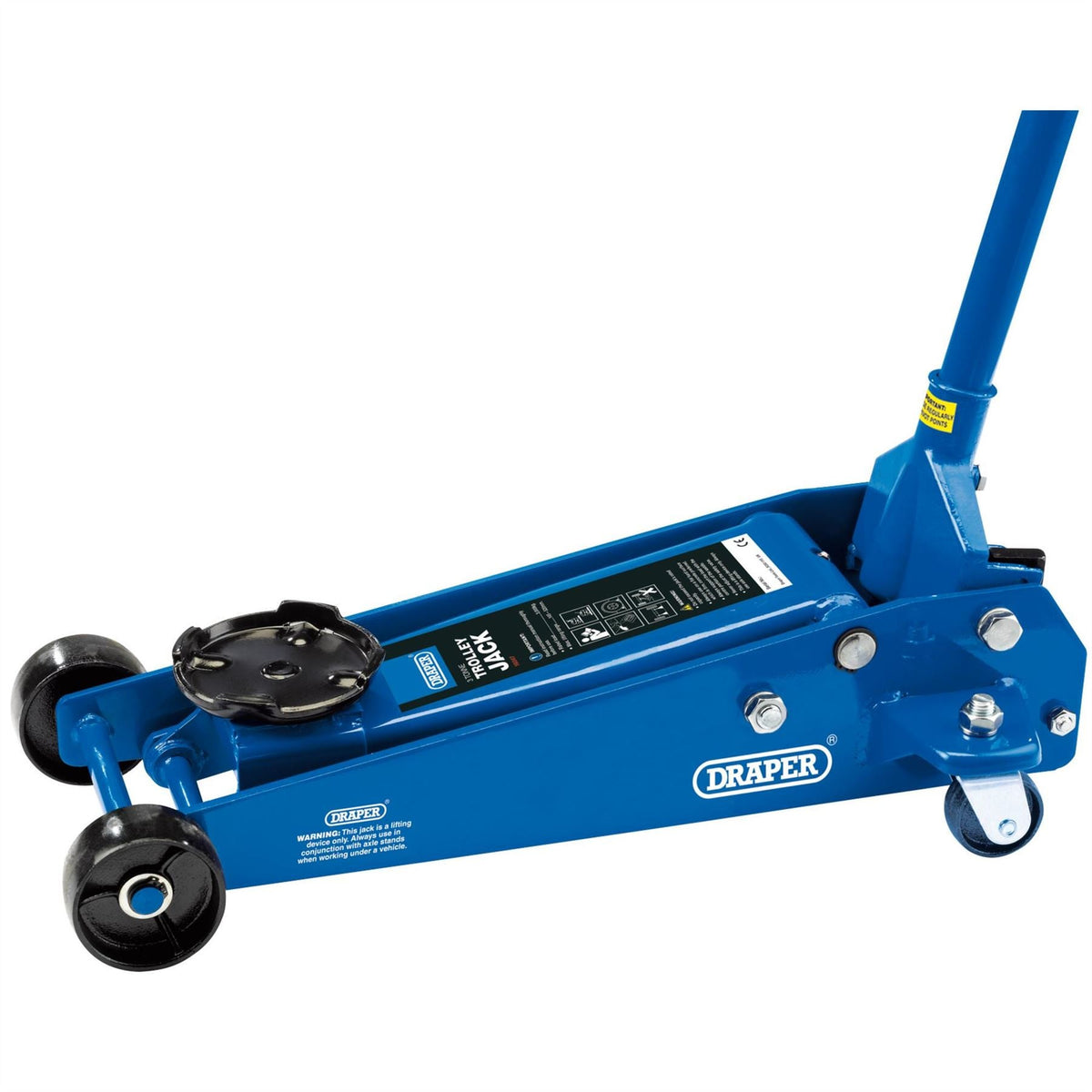 Draper Garage Trolley Jack 3 Tonne 53089 White Rose Tools