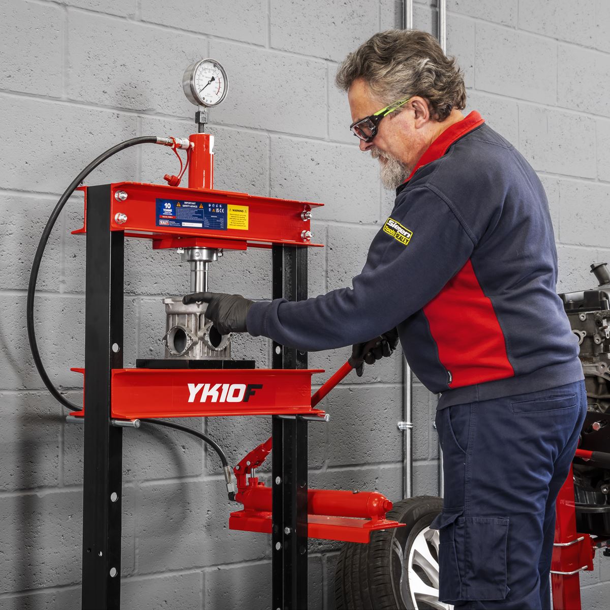 Sealey Hydraulic Floor Type Press 10 Tonne