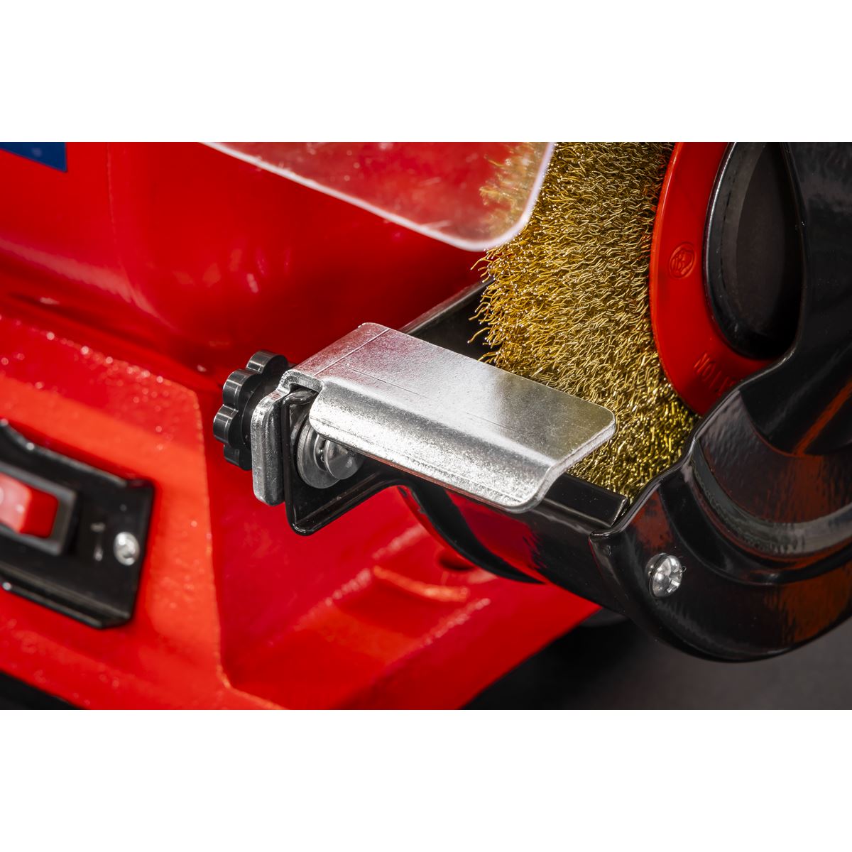 Sealey Heavy-Duty 150mm Bench Grinder with Wire Wheel 450W/230V - White Rose Tools