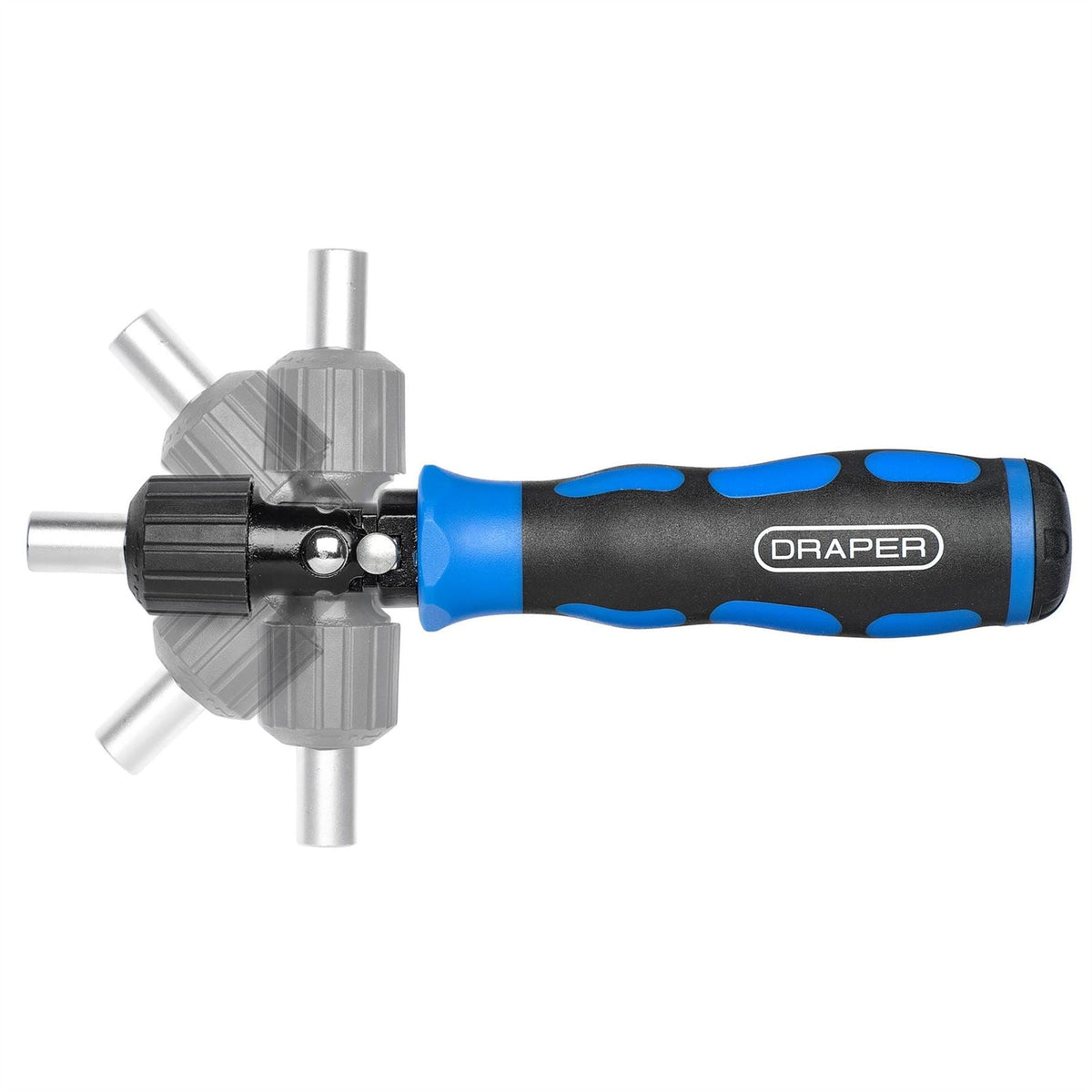 Draper Reversible Pivoting Ratchet Screwdriver and Bit Set (13 Piece) 38124 White Rose Tools
