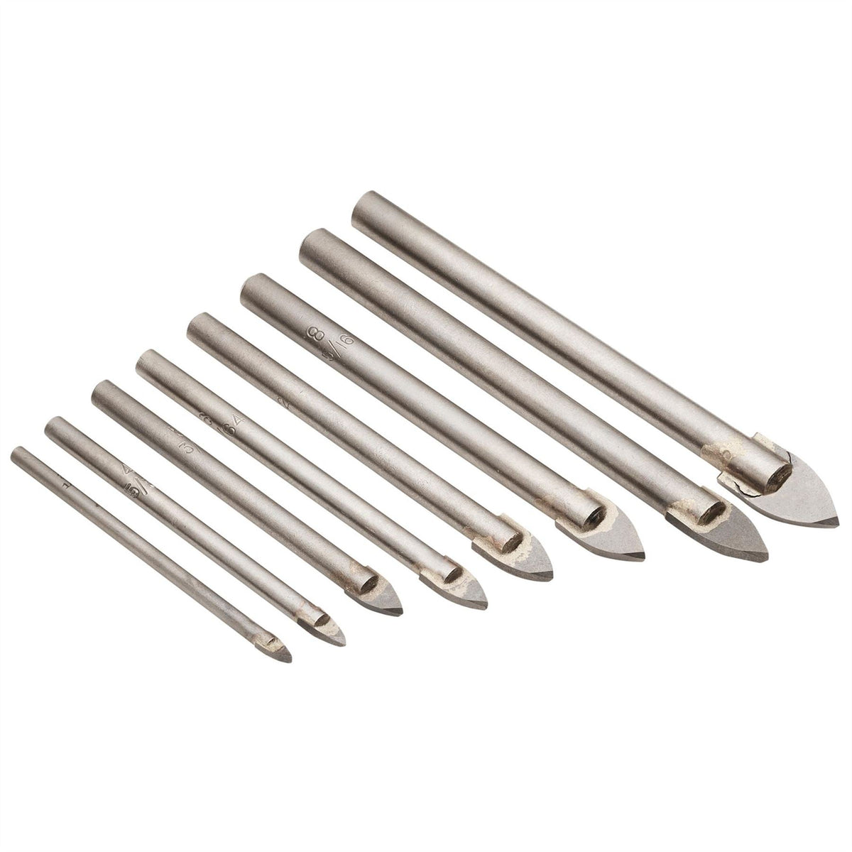 Draper TCT Tile and Glass Drill Bit Set (8 Piece) 48221 White Rose Tools