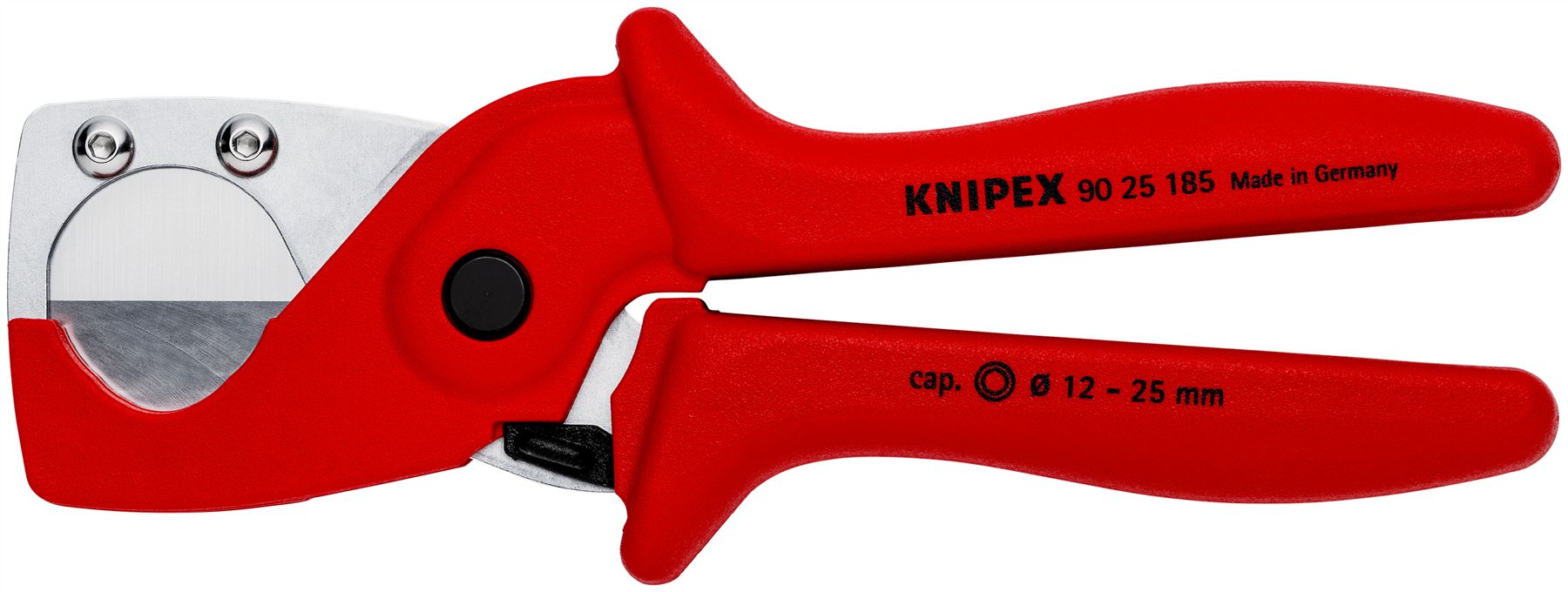 KNIPEX Pipe Cutters for Plastic Composite Pipes 185mm 12-25mm Diameter 90 25 185