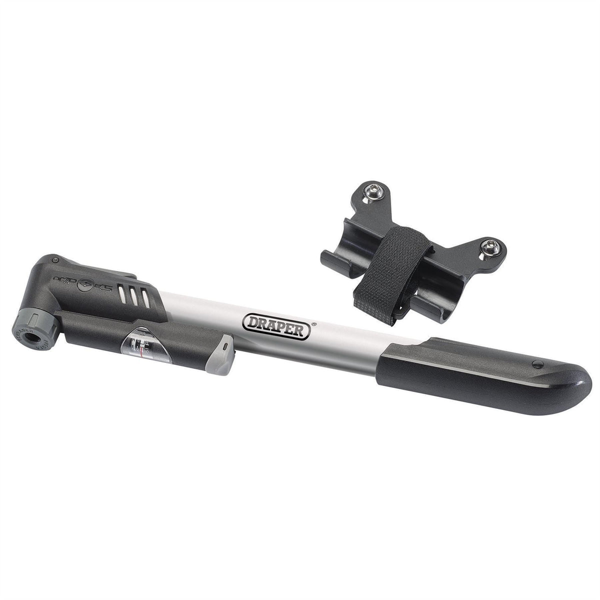 Draper Dual Connector Bicycle Hand Pump 57379 White Rose Tools