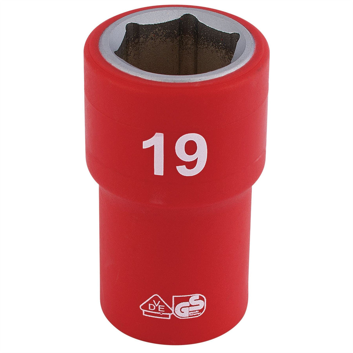 Draper Expert Fully Insulated VDE Socket 1/2" Sq. Dr. 19mm 31880 White Rose Tools