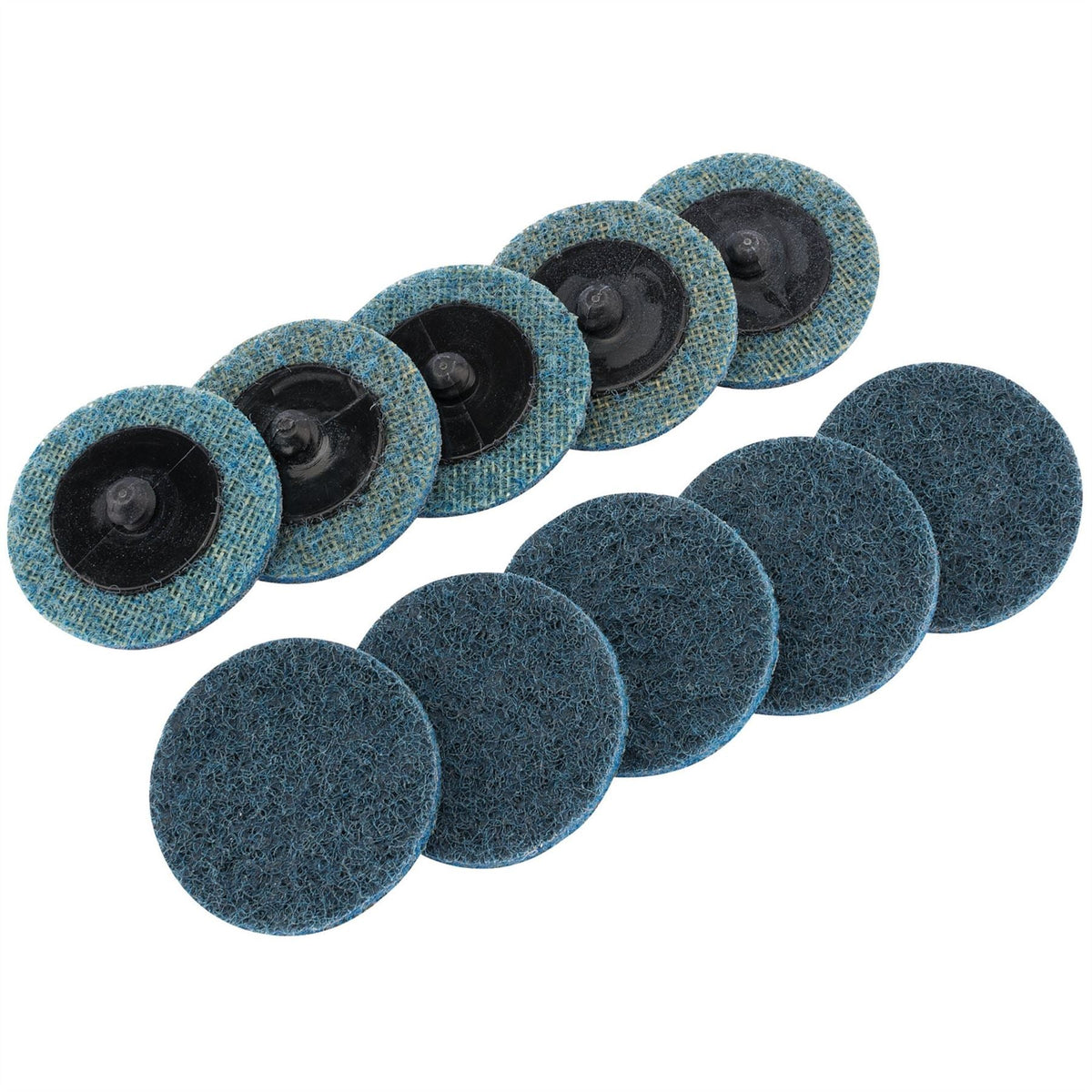 Draper Polycarbide Abrasive Pads 50mm Fine (Pack of 10) 75622 White Rose Tools